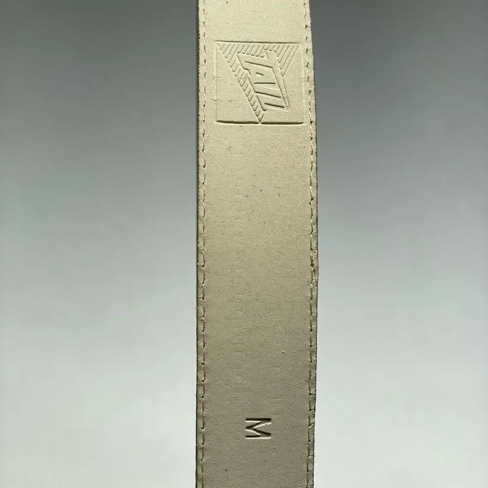 Vintage TAIL‎ Pebble Leather Belt Medium Beige Tan Retro Mid Century 29-32